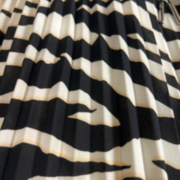 Express High Waisted Pleated Maxi Skirt Tiger Print L - Picture 7 of 10